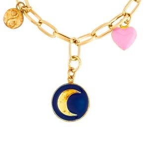 Wilhelmina Garcia Enamel Charm Bracelet